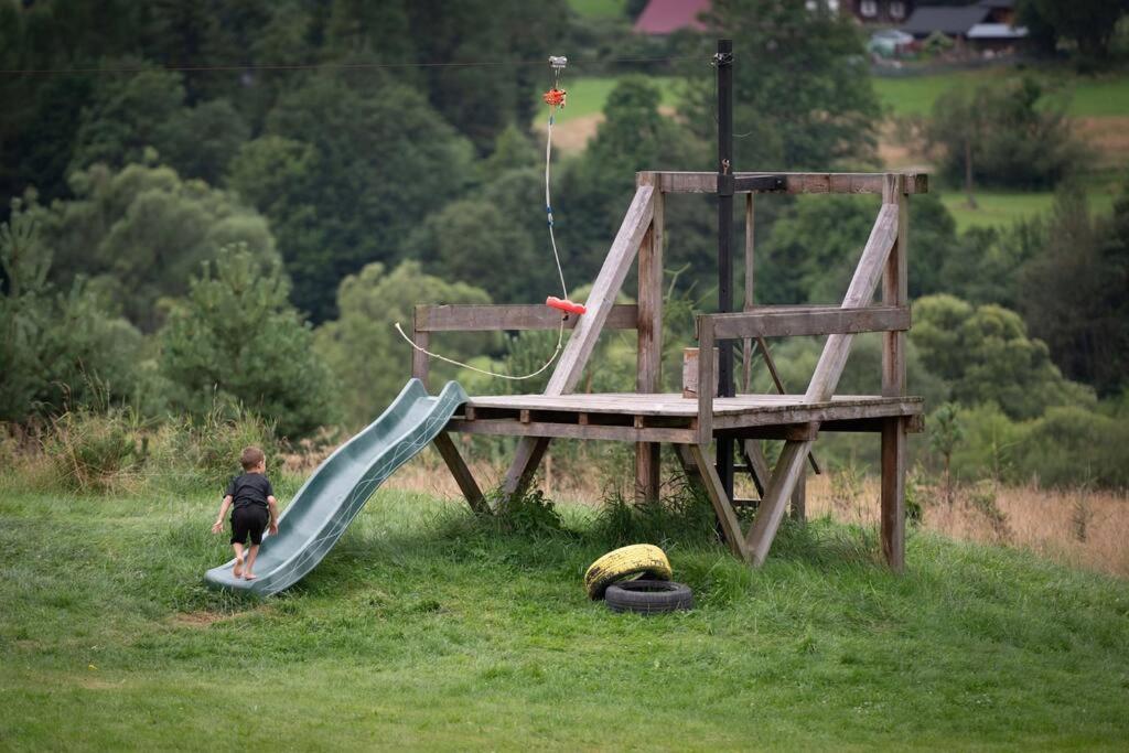 Polanka Beskid Niski Cute Cabin With Spectacular Views Hanczowa 외부 사진