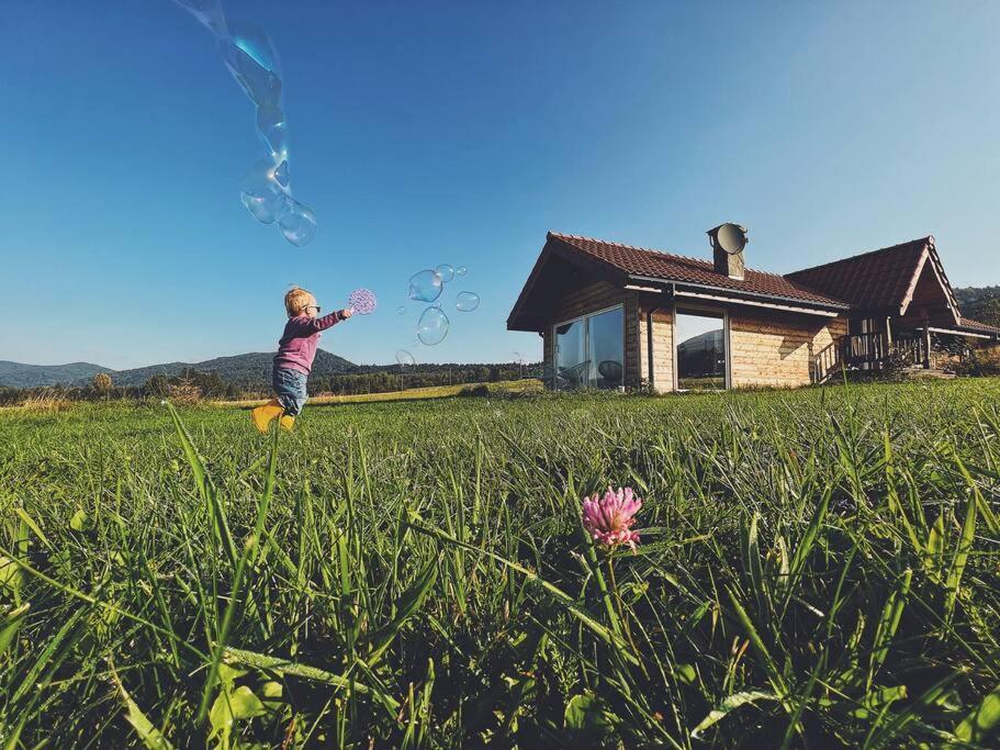 Polanka Beskid Niski Cute Cabin With Spectacular Views Hanczowa 외부 사진