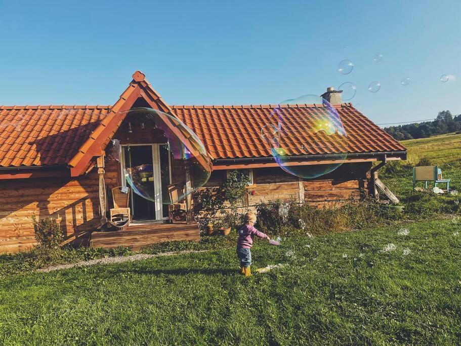 Polanka Beskid Niski Cute Cabin With Spectacular Views Hanczowa 외부 사진