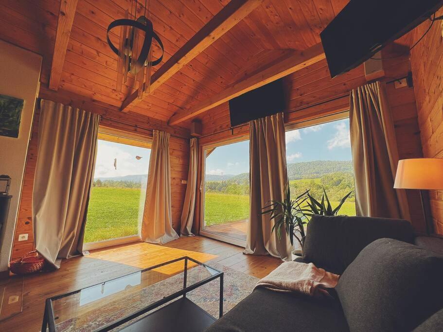 Polanka Beskid Niski Cute Cabin With Spectacular Views Hanczowa 외부 사진